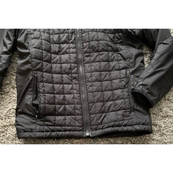 The North Face Black Quilted Brecon Jacket Coat mens sz S - Picture 5 of 10